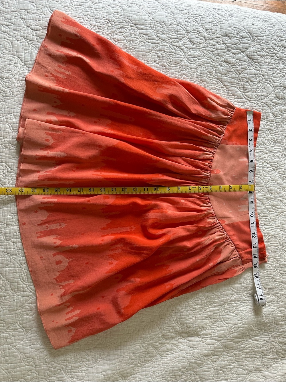Mara Hoffman Silk Coral & Peach Ombre Skirt with Pockets - Picture 5 of 5